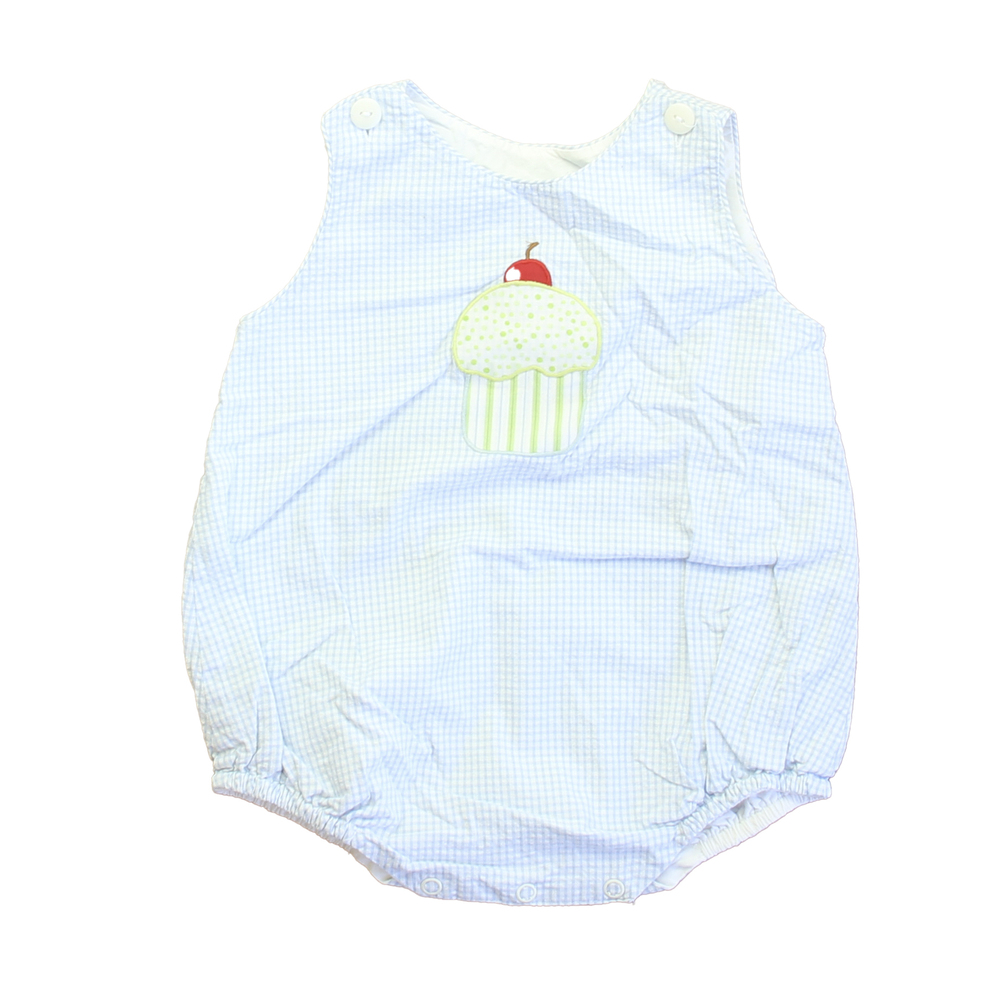 Mary James Boys Blue | White Cupcake Romper size: 9 Months
